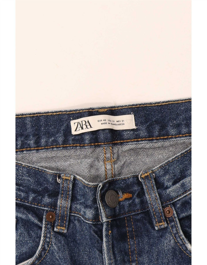 Blugi tăiați pentru bărbați Zara EU 40 Medium W31 L25 Albastru