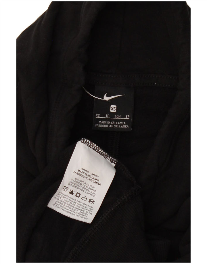 Pulover supradimensionat pentru femei Nike UK 6 XS bumbac negru