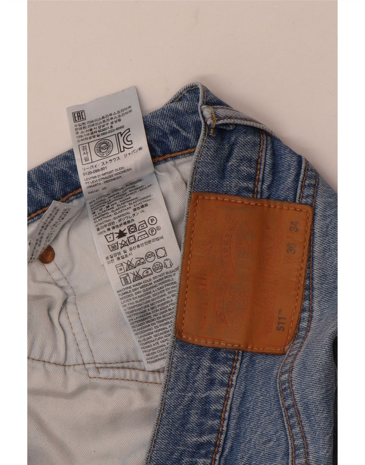 Blugi Levi's 511 Slim pentru bărbați W36 L30 Bumbac albastru