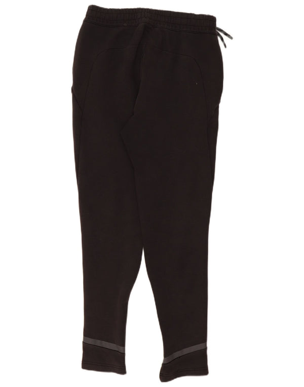 Pantaloni de trening Adidas pentru bărbați, bumbac mediu negru