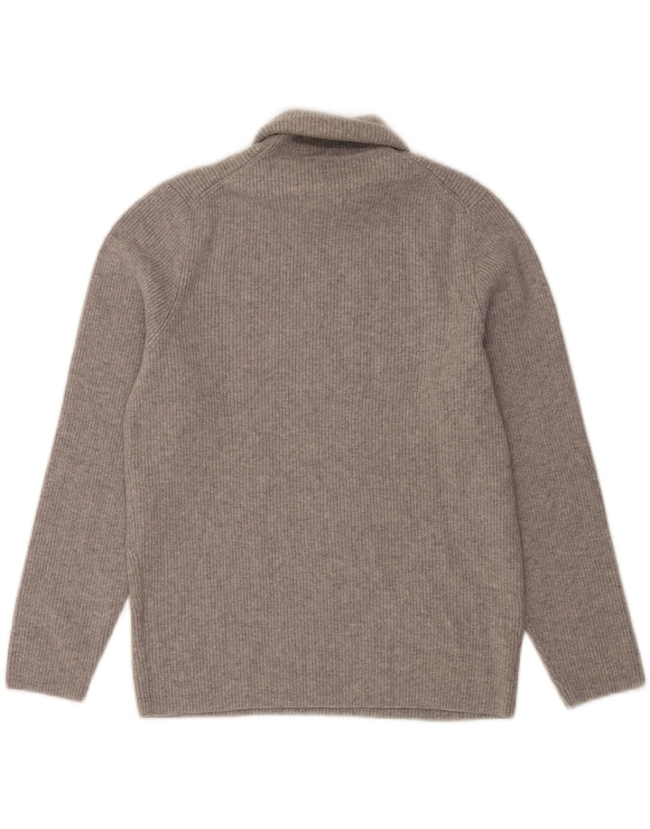 Massimo Dutti Pulover cu gât rulat pentru femei UK 16 Large Gri