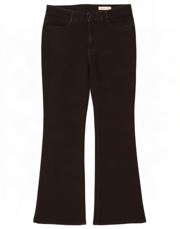 Marks & Spencer blugi subțiri bootcut pentru femei UK 10 mici W28 L28 bumbac negru