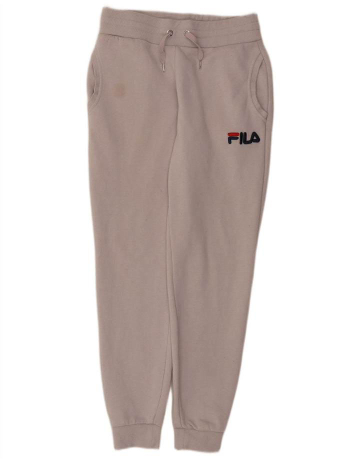 Pantaloni de trening Fila pentru femei Joggeri UK 10 Poliester alb mic