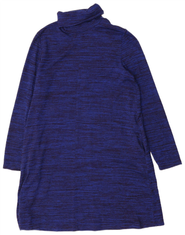 Marks & Spencer rochie cu pulover pentru femei UK 14 mare, albastru marin, poliester cu pături