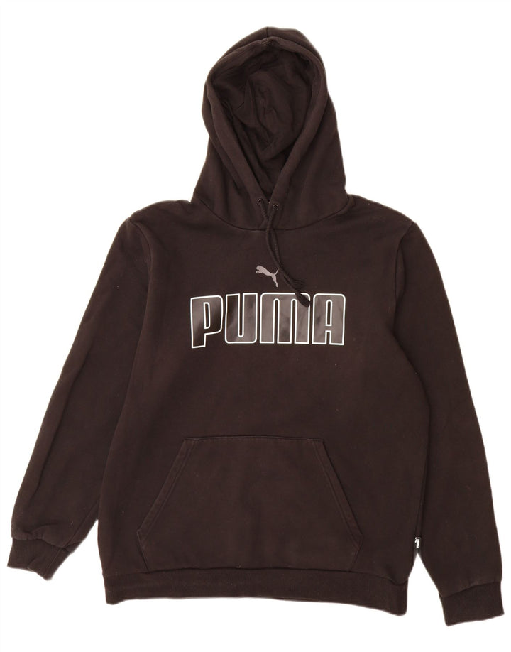 Pulover pentru bărbați Puma Graphic Hoodie, bumbac mediu negru