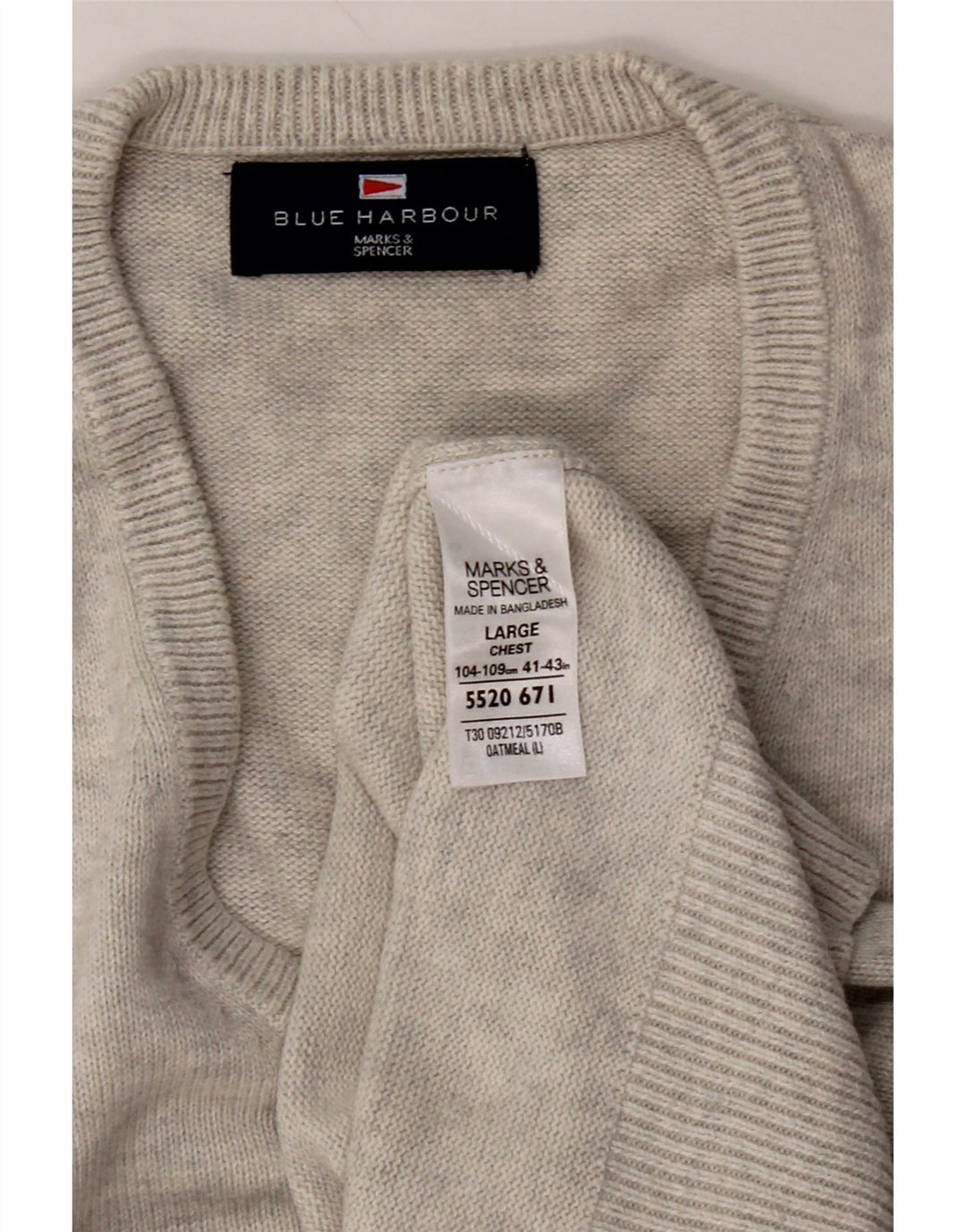 MARKS & SPENCER Mens Vest Tank Top Large Grey Cotton Vintage Marks & Spencer and Second-Hand Marks & Spencer from Messina Hembry 