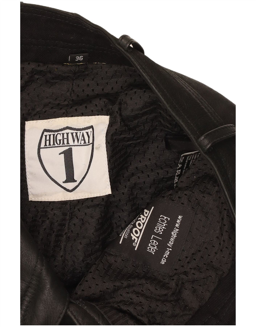 HIGHWAY 1 Pantaloni drepti pentru femei EU 36 Small W28 L29 Piele neagră