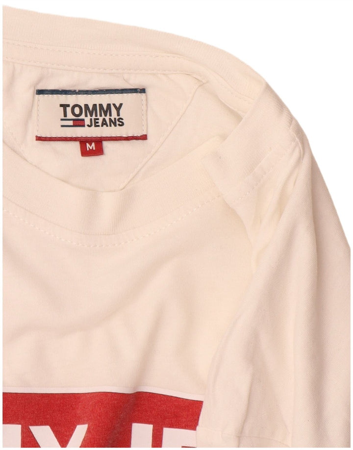 Tricou grafic Tommy Hilfiger pentru bărbați Top mediu alb