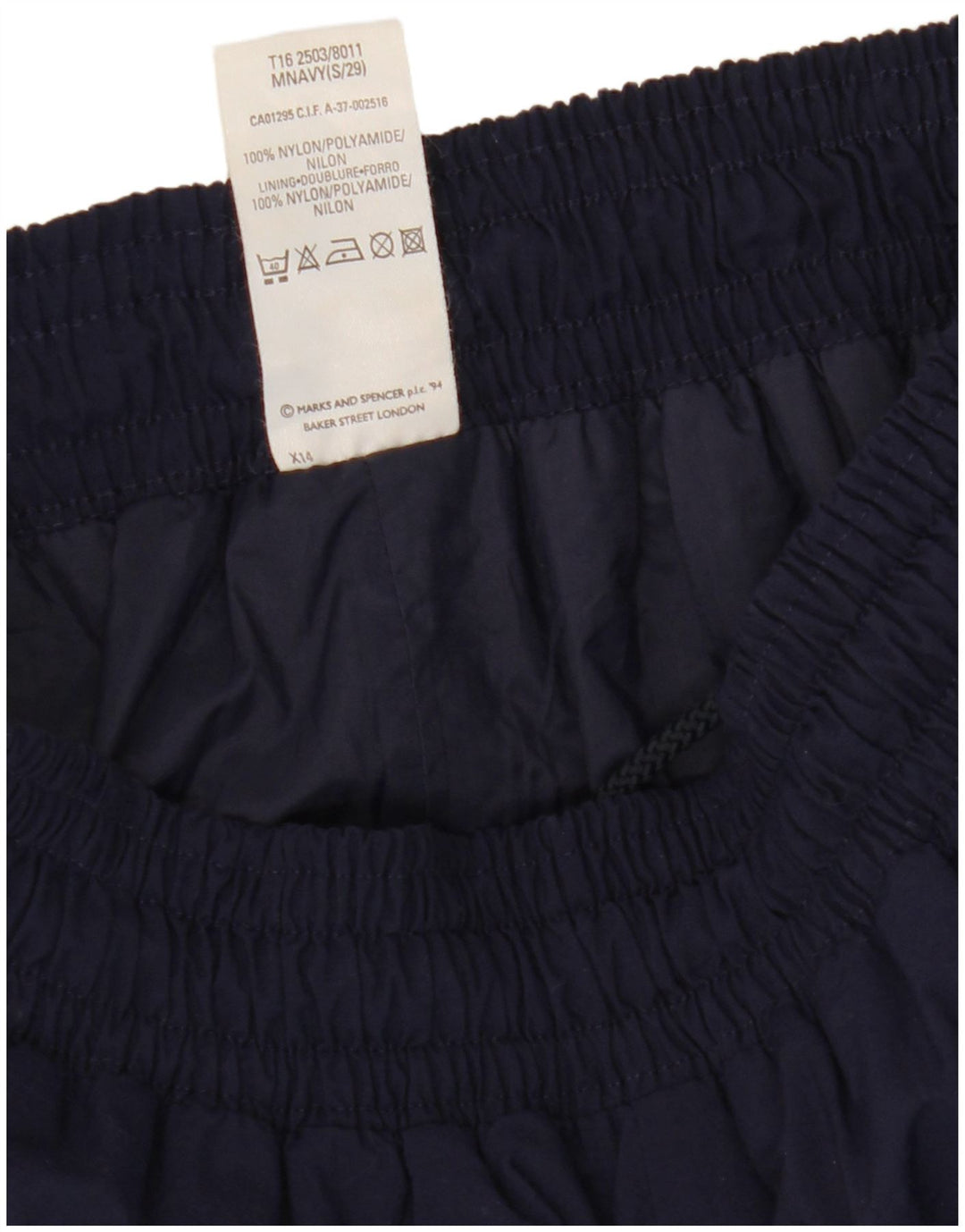 Pantaloni de trening pentru bărbați Marks & Spencer, nailon mic, albastru bleumarin