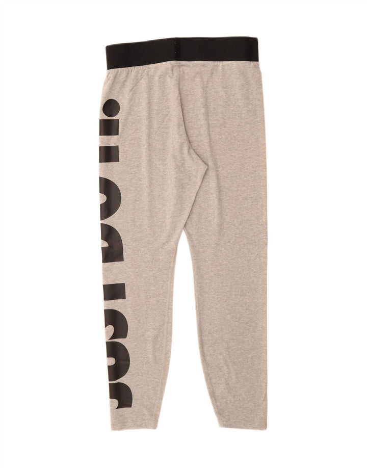 Leggings grafic NIKE pentru femei UK 16, mare, gri bumbac