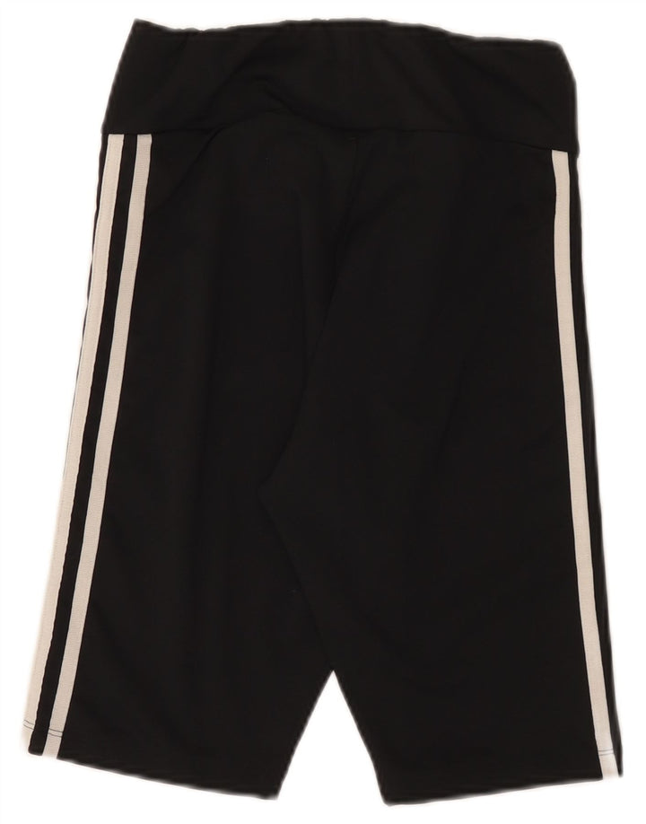 Pantaloni scurți sport Adidas pentru femei UK 10 Small Negru Poliester