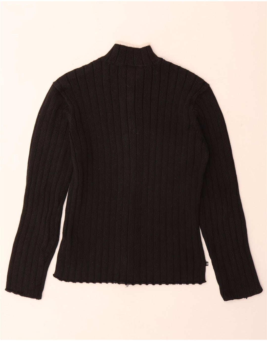 Pulover cardigan ADIDAS pentru femei UK 12 bumbac mediu negru