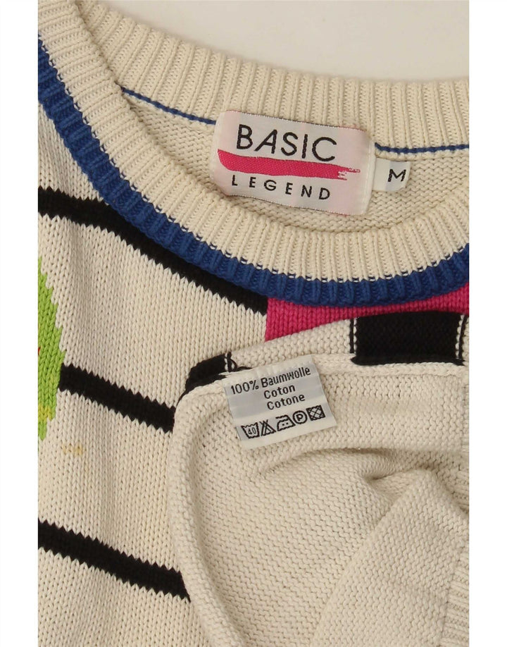 Pulover de bază pentru femei cu paragate cu gât de barcă UK 14 Medium Multicolor