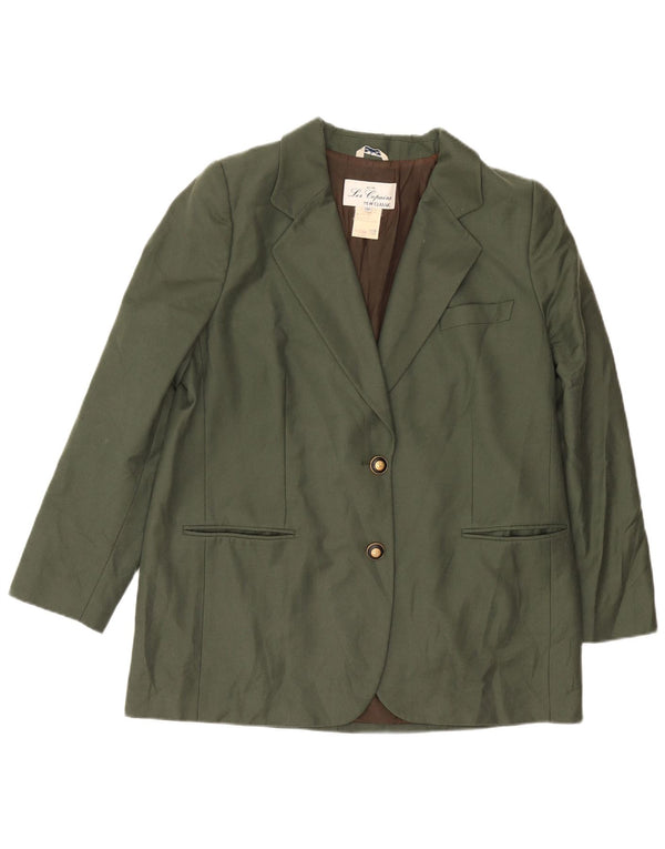 Jachetă Blazer Femei Les Copains cu 2 nasturi IT 52 2XL Kaki Lână