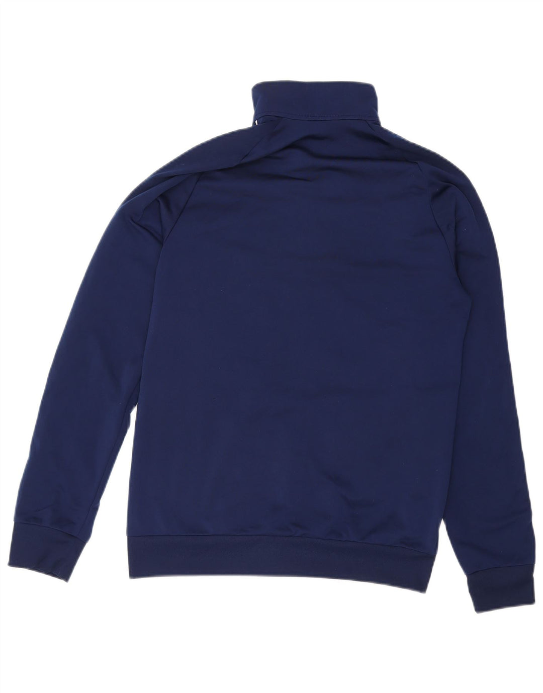 ADIDAS Boys Tracksuit Top Jacket 15-16 Years Navy Blue Polyester