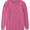 VINTAGE Womens Crew Neck Jumper Sweater UK 12 Medium Pink