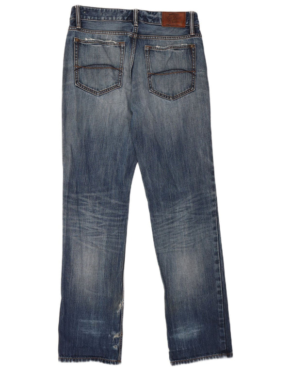 Fat Face Blugi Drepți Bărbați L30 L31 Bumbac Albastru