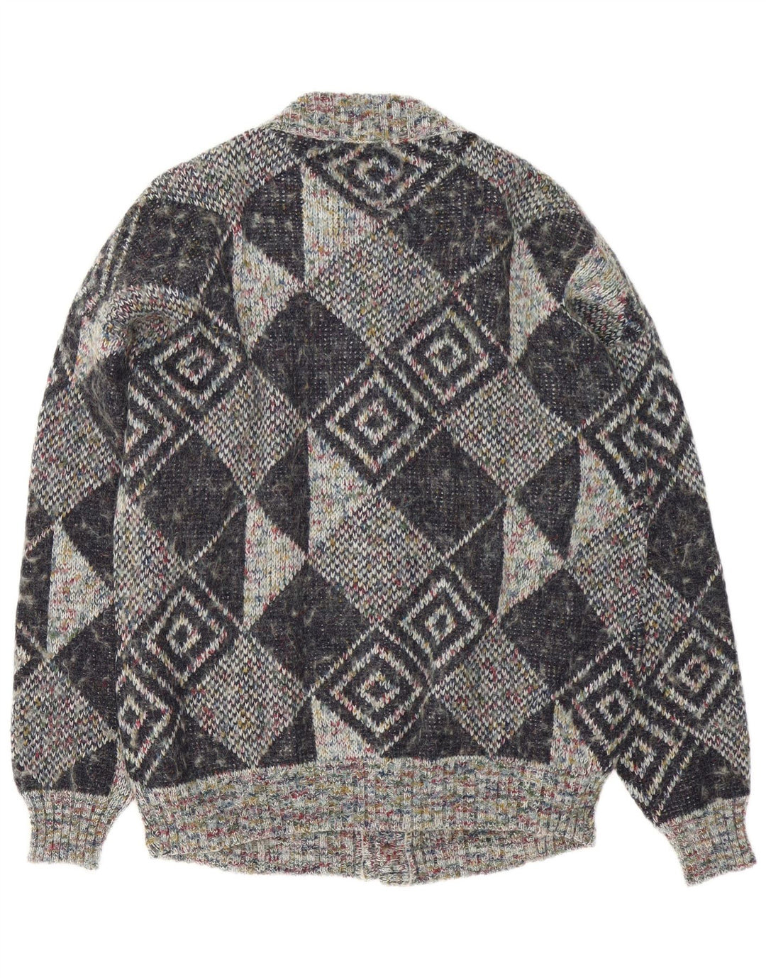 Pulover Cardigan pentru Barbati Gala XL Gri Geometric