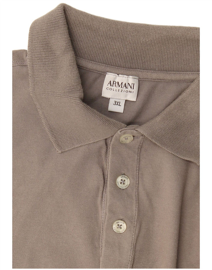 Tricou polo pentru bărbați Armani Collezioni 3XL gri