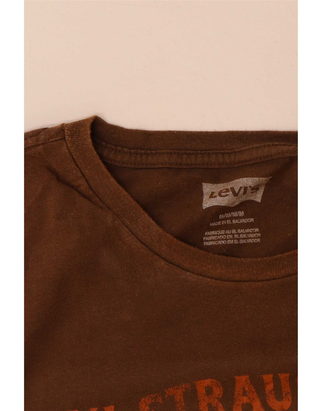 Tricou grafic pentru bărbați Levi's Top din bumbac maro mediu