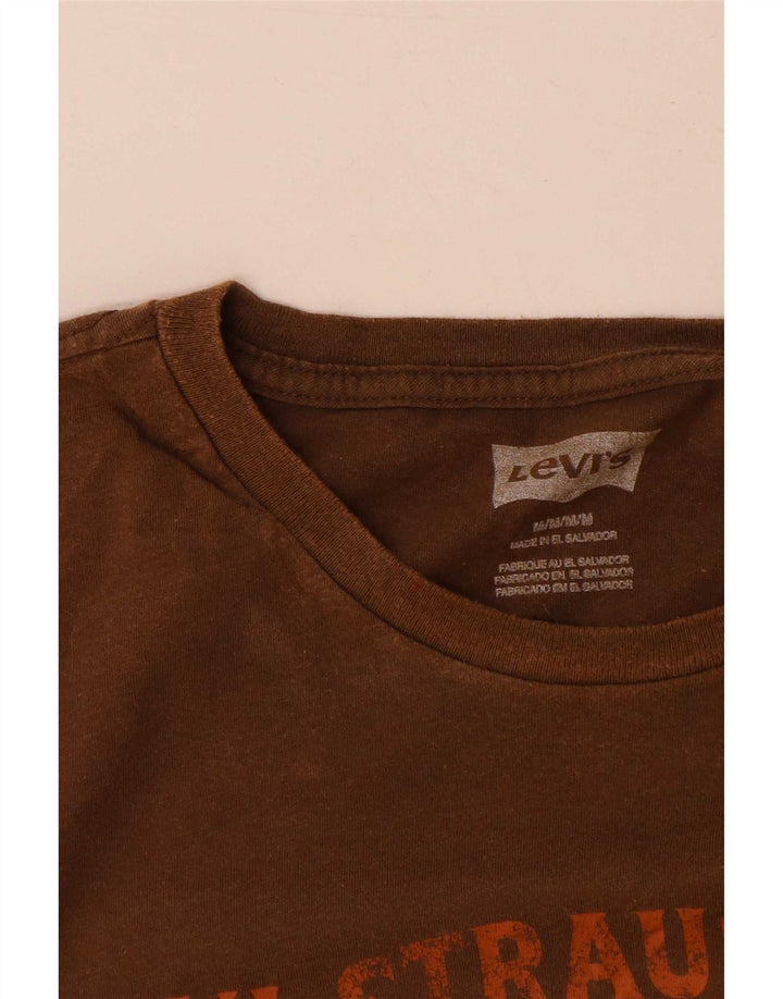 Tricou grafic pentru bărbați Levi's Top din bumbac maro mediu