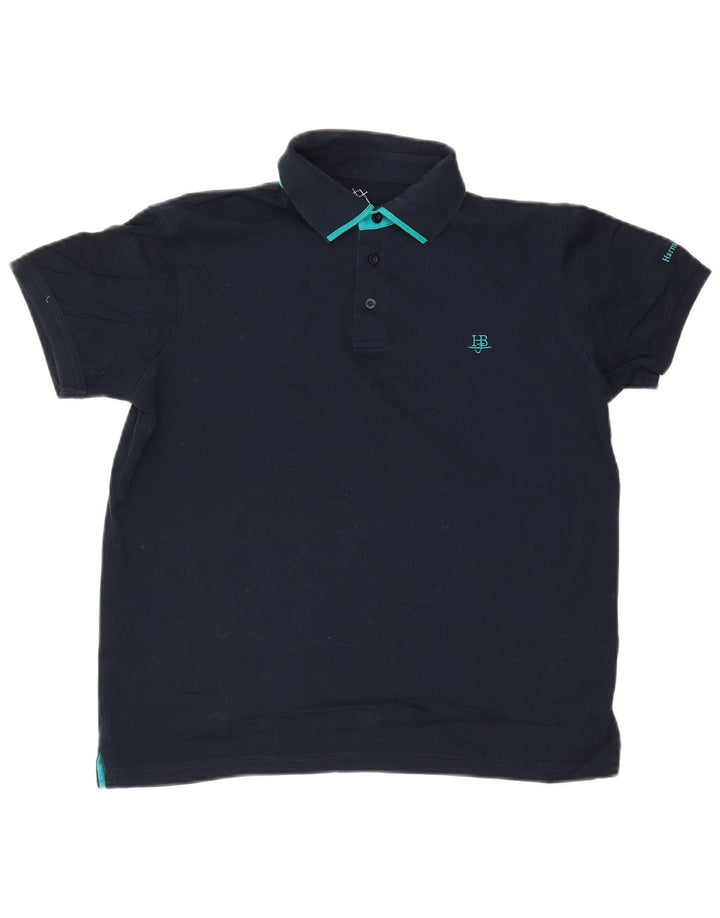 Cămașă polo Harmont & Blaine pentru bărbați, mare, bleumarin, bumbac