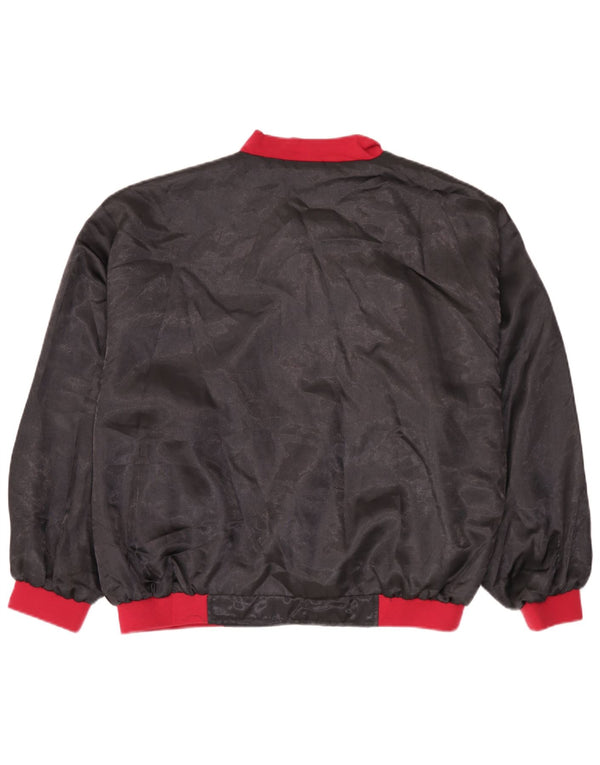 Bomber vintage pentru bărbați UK 38 Medium Black Colorblock Poliamidă