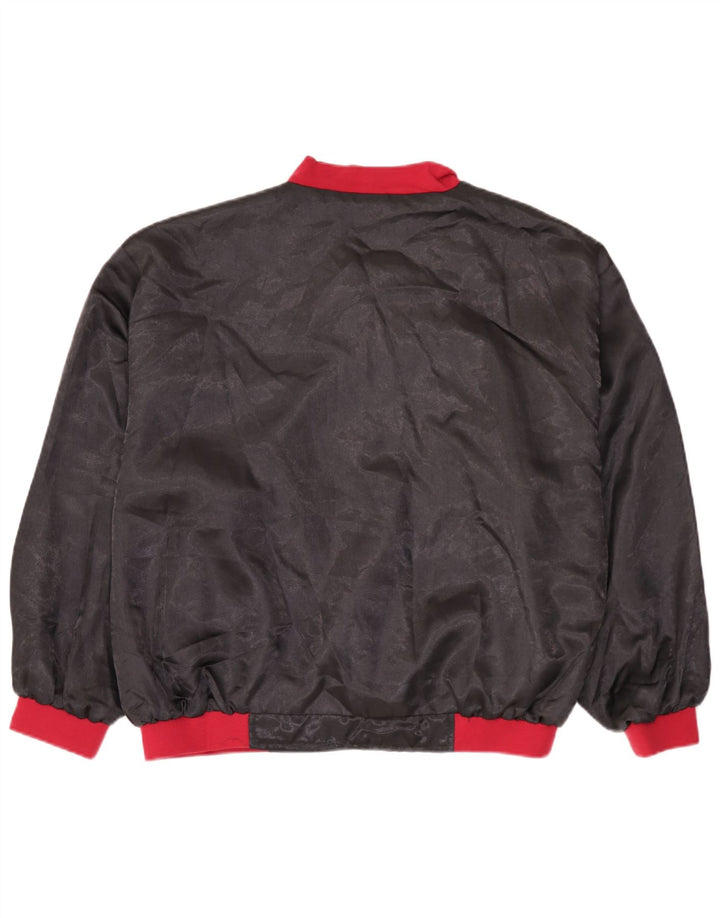 Bomber vintage pentru bărbați UK 38 Medium Black Colorblock Poliamidă