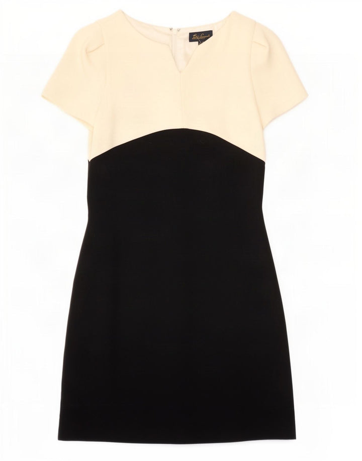 Rochie teacă pentru femei Luisa Spagnoli IT 44 Lână color bloc alb mediu
