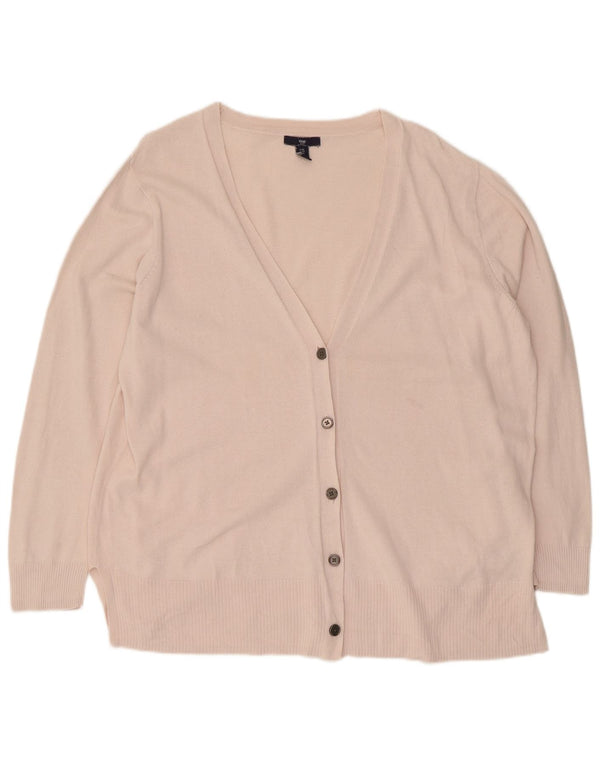 Pulover cardigan pentru femei Gap UK 18 XL bumbac roz