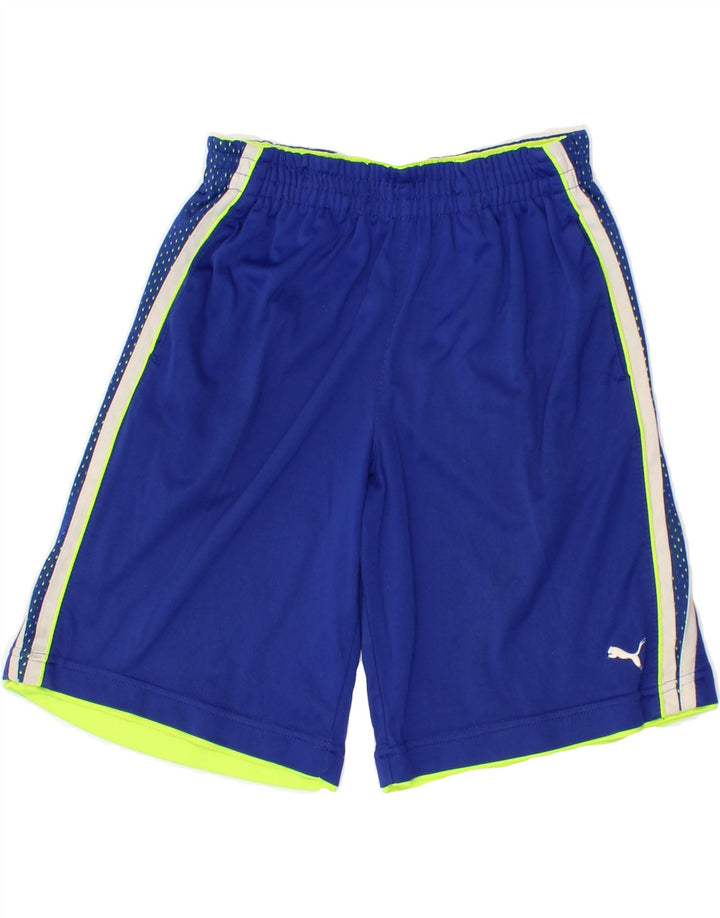 PUMA Boys Sport Shorts 7-8 Years  Blue Vintage Puma and Second-Hand Puma from Messina Hembry 