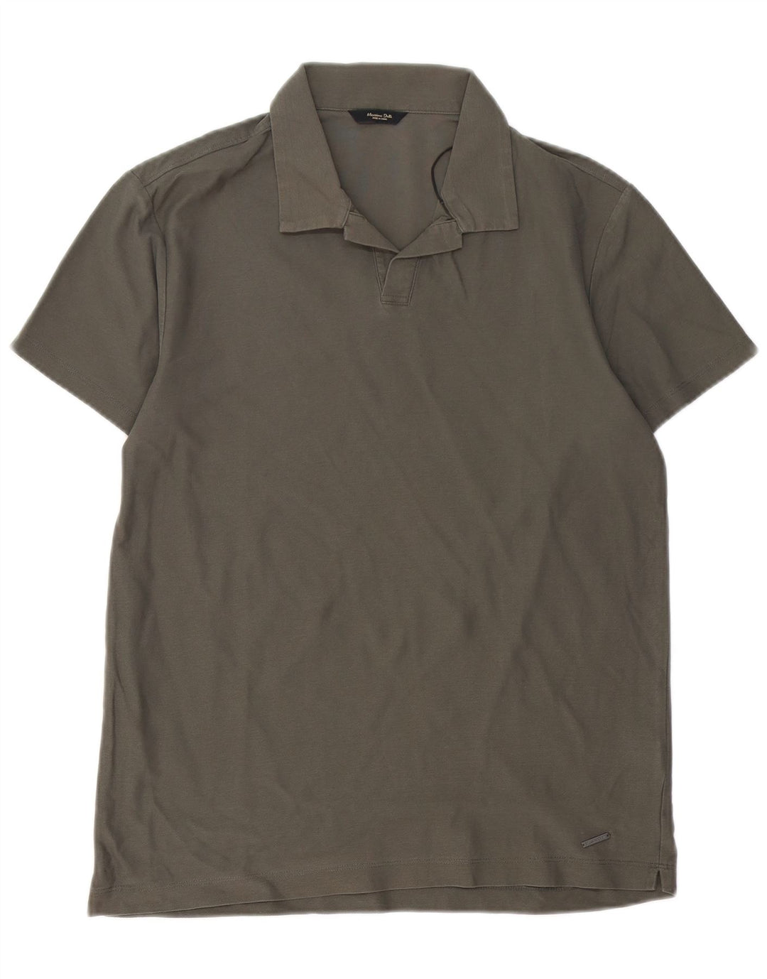 Tricou polo pentru bărbați MASSIMO DUTTI Bumbac gri mic
