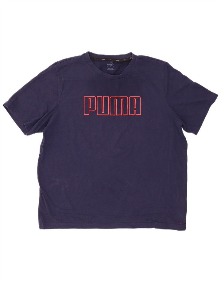 Tricou grafic pentru bărbați PUMA Top XL Bumbac bleumarin
