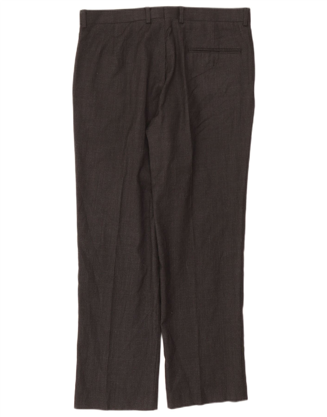 Pantaloni drepți pentru bărbați John Lewis L34 L29 Lână neagră