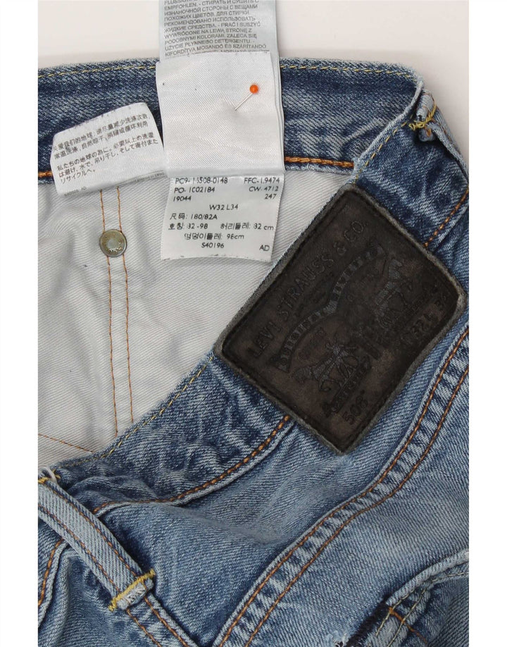 Blugi drepti 508 pentru femei Levi's W32 L34 Bumbac albastru