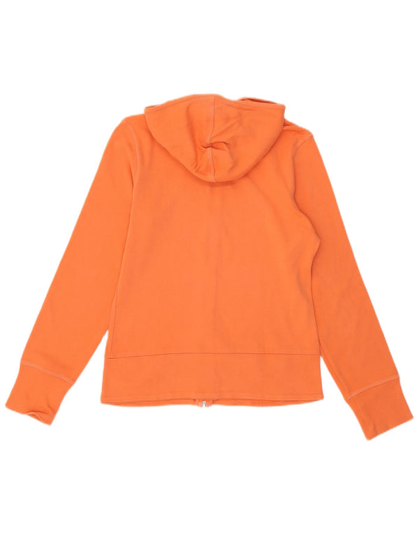 Pulover Adidas pentru femei, cu fermoar, UK 12, bumbac portocaliu mediu