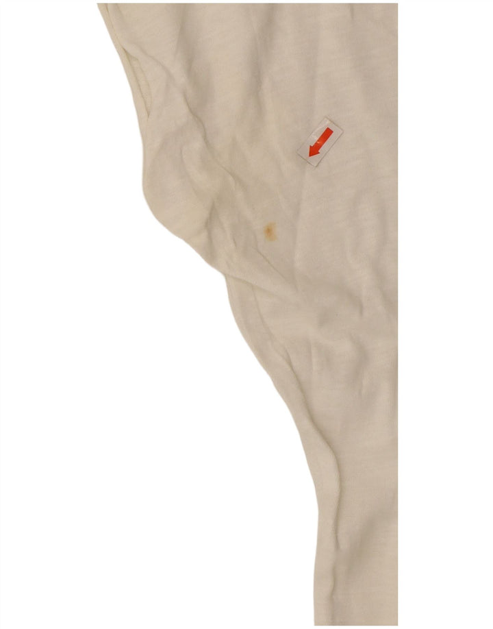 TOMMY HILFIGER Tricou grafic supradimensionat pentru femei Top UK 10 Small White