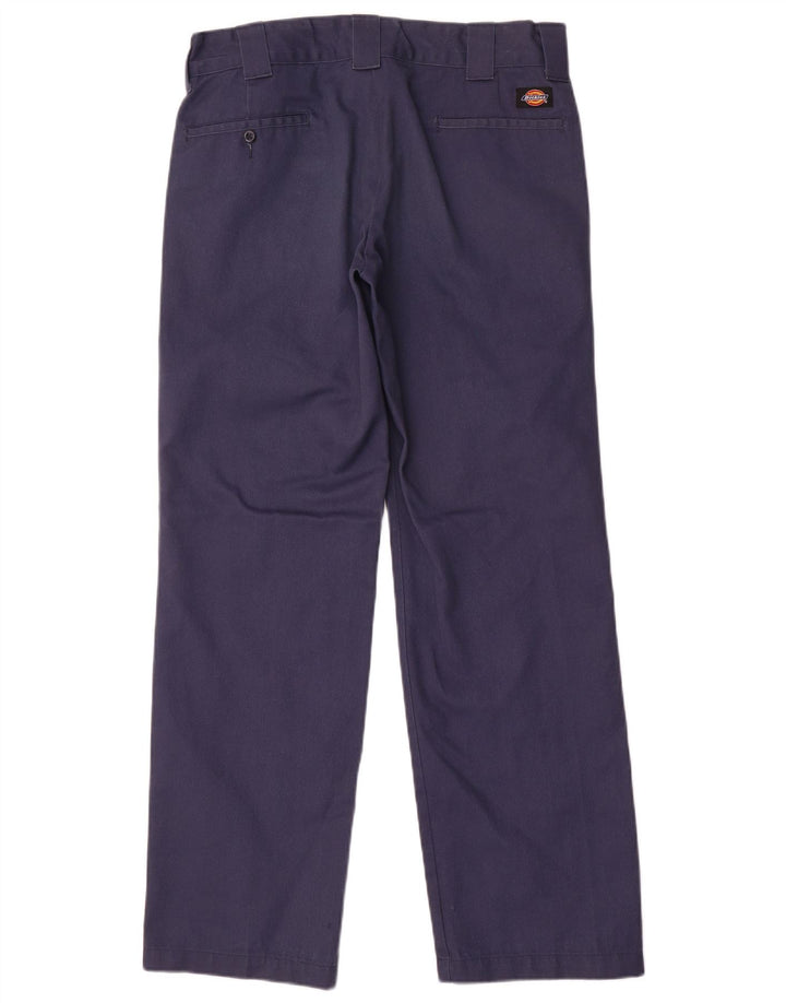 Pantaloni chino slim drepti pentru bărbați Dickies L32 L32 poliester bleumarin