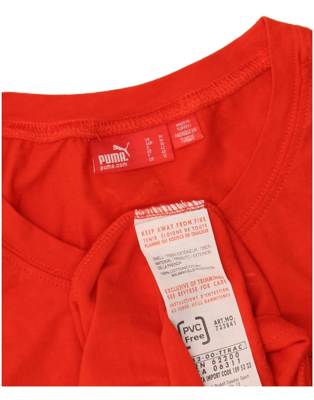 Tricou grafic PUMA Espana pentru femei Top UK 12 Bumbac roșu mediu