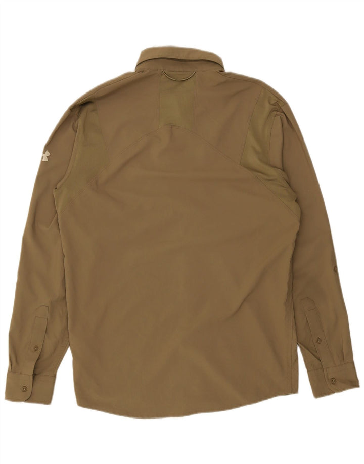 Cămașă Under Armour pentru bărbați loose fit, poliester kaki mic