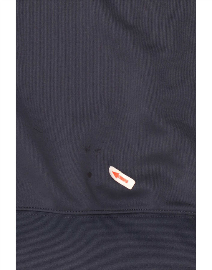 Pulover Nike pentru bărbați, cu fermoar, din poliester color-bloc, albastru bleumarin