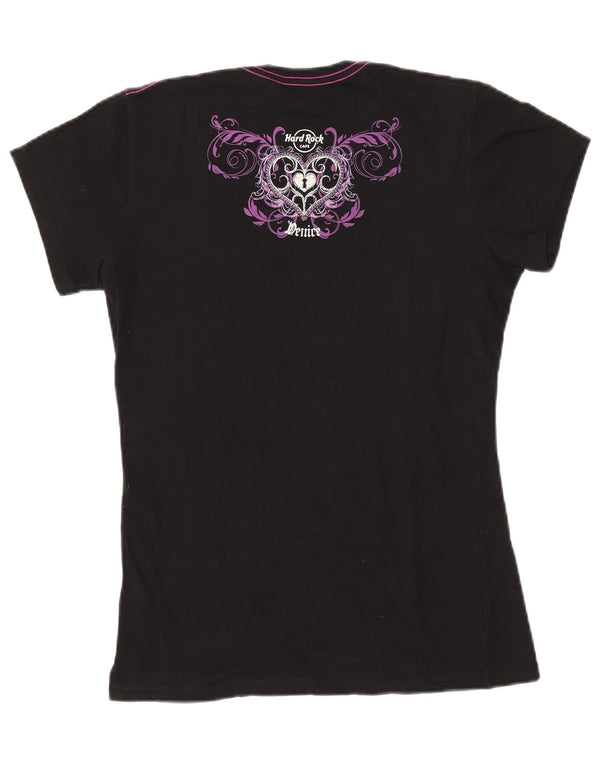 Hard Rock Cafe Tricou grafic Denice pentru femei Top UK 14, mare, negru, bumbac