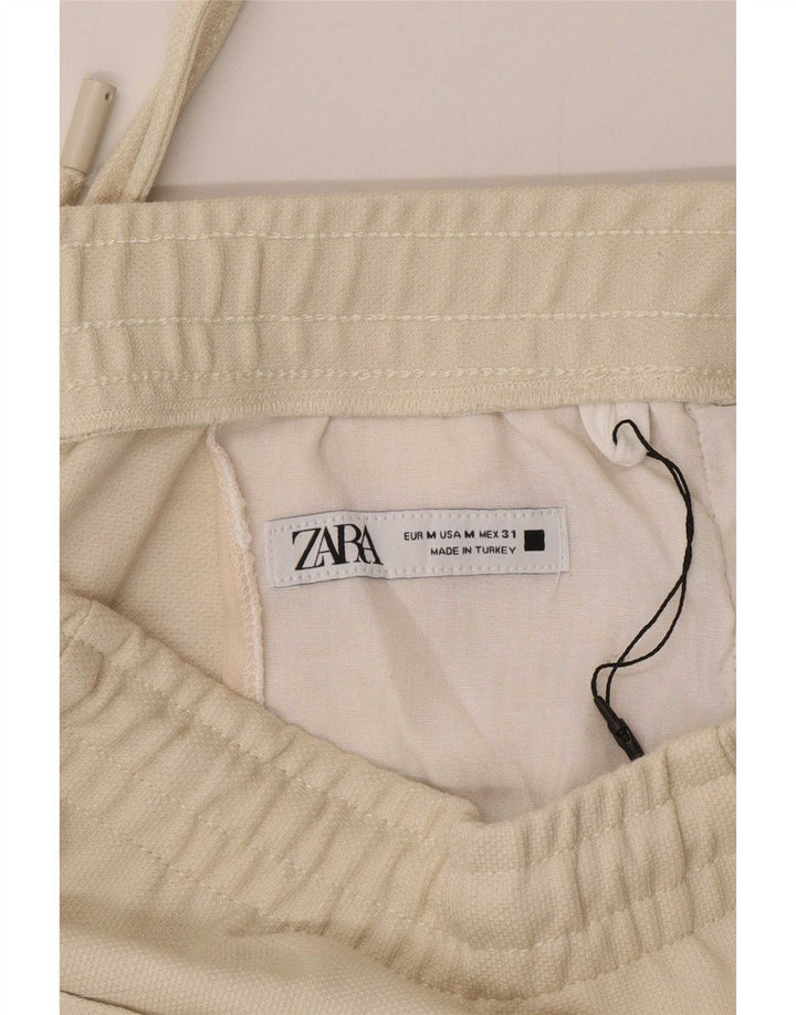 Pantaloni chino conici pentru bărbați Zara Mediu L32 L30 Poliester bej