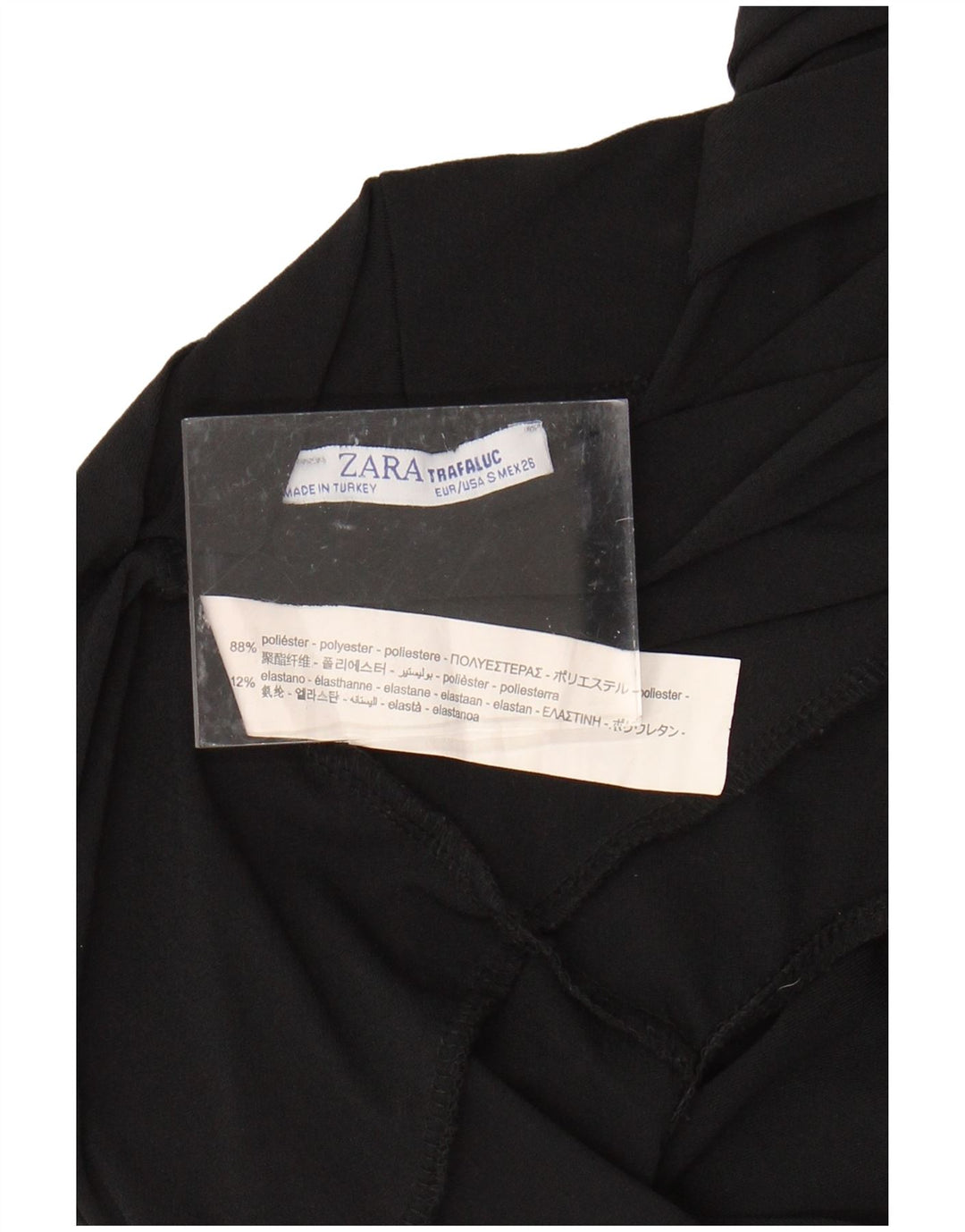 Body fără mâneci Trafaluc pentru femei ZARA UK 10 Poliester negru mic