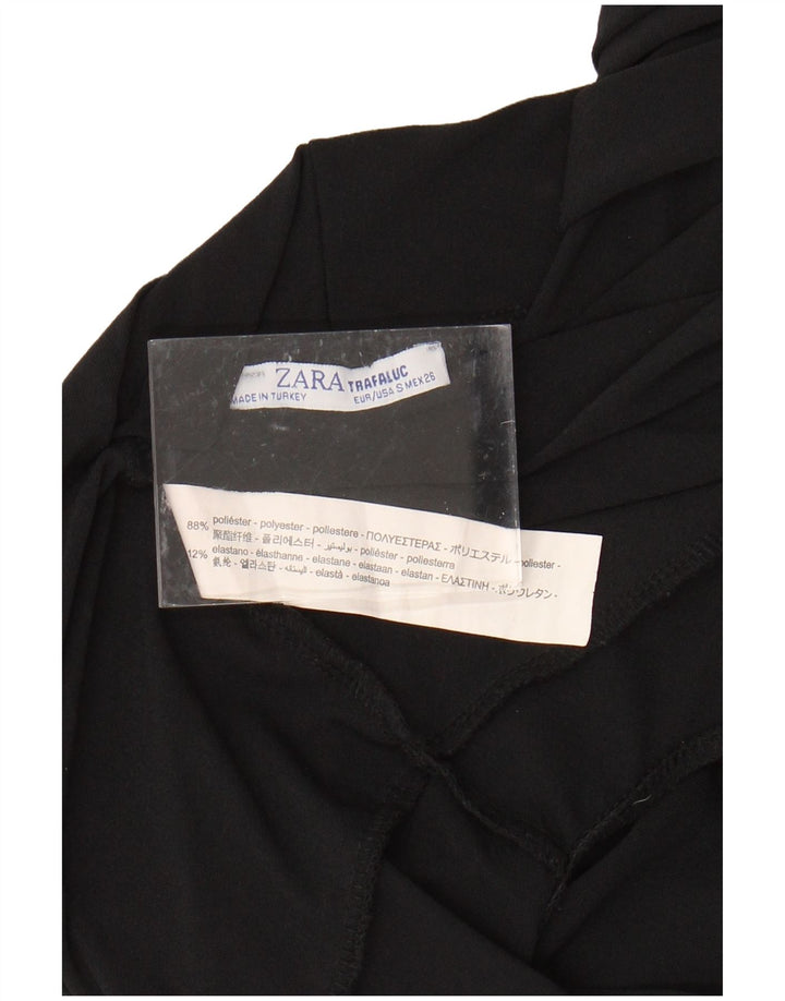 Body fără mâneci Trafaluc pentru femei ZARA UK 10 Poliester negru mic