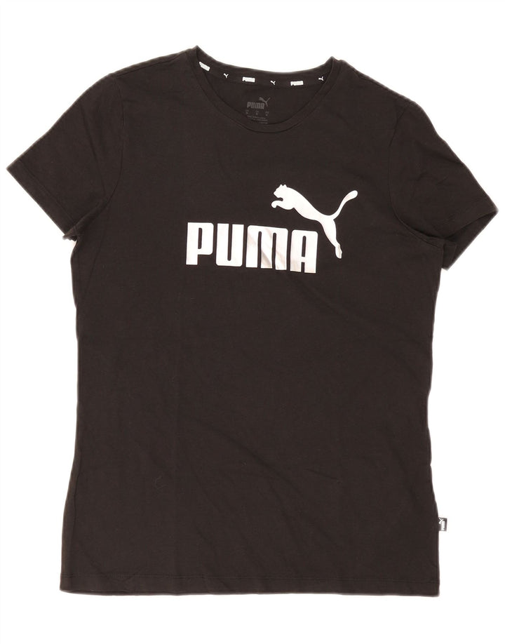 Tricou grafic Puma pentru femei Top UK 12 Medium Black Bumbac