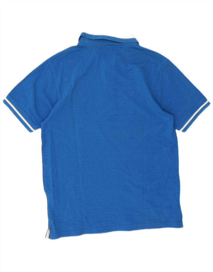 Tricou polo Champion pentru bărbați, bumbac cu dungi albastre medii