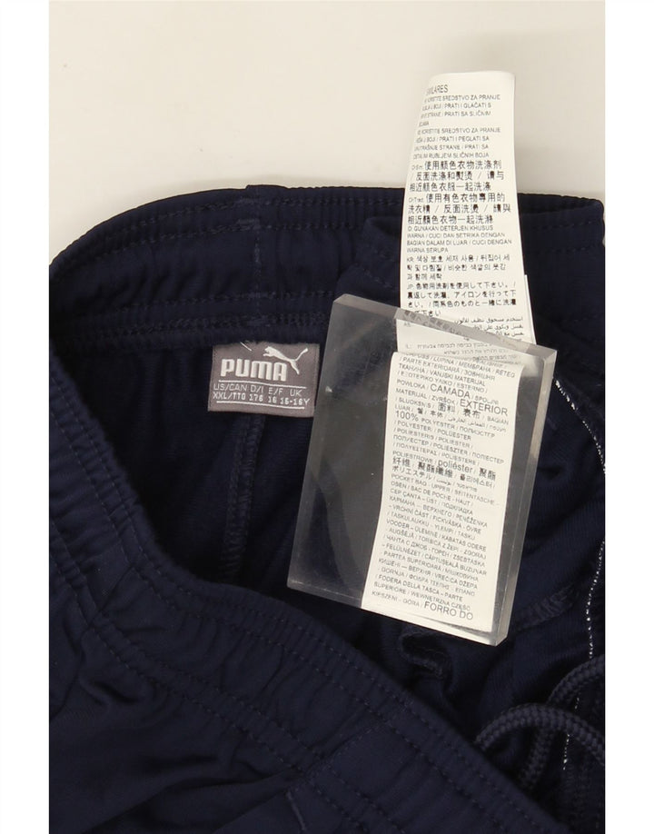 Pantaloni de trening Puma pentru băieți 15-16 ani poliester bleumarin