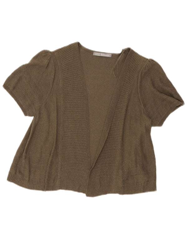 Pulover cardigan cu mânecă scurtă pentru femei Marks & Spencer UK 14 Medium Khaki