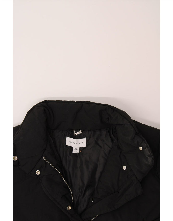 WAREHOUSE Womens Oversized Padded Jacket UK 12 Medium Black Nylon Vintage Warehouse and Second-Hand Warehouse from Messina Hembry 